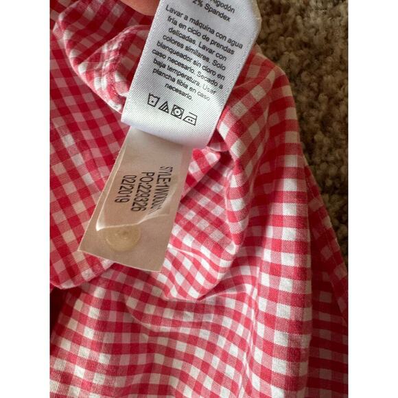 Vineyard Vines Mens XXL collared button up shirt,  long sleeve, Red/Pink & white - Picture 8 of 16